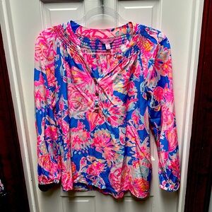 Lilly Pulitzer, silk top, size small